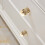 (Gold, 4PCS) Halloween Skull Cabinet Knobs - 4pcs 3