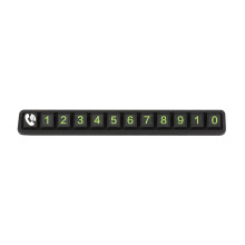 Car Temporary Parking Sign – Universal Phone Number Plate, Hidden Auto Stop Card, Soft Gel Dashboard Display – Compatible with All Vehicles