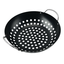 Barbecue Plate for Fruits Vegetables and Steaks Black