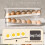 2-Pack Auto Rolling Egg Dispenser, 12-Egg Capacity, Easy-Load Cascading Rack for Kitchen/Pantry/Fridge – Compatible with Standard Eggs 3