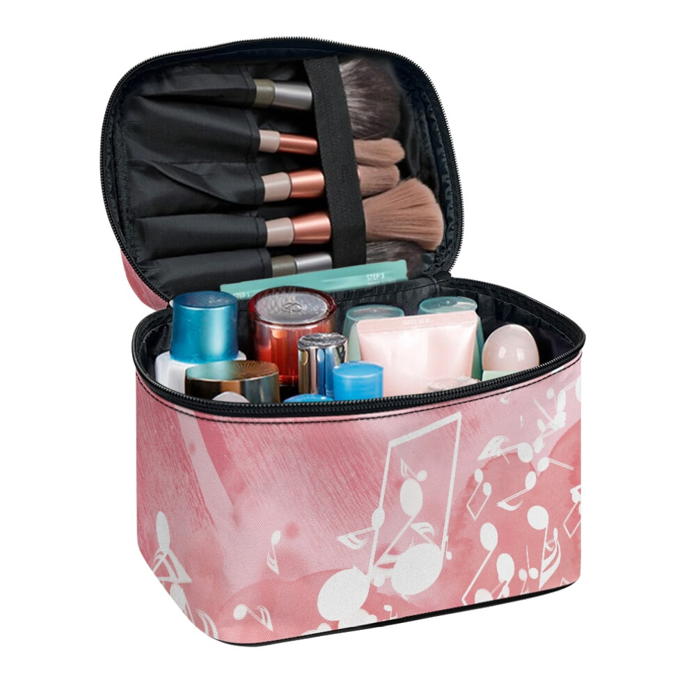 Cosmetic Case Portable Polyester Travel Pouch with Brush
