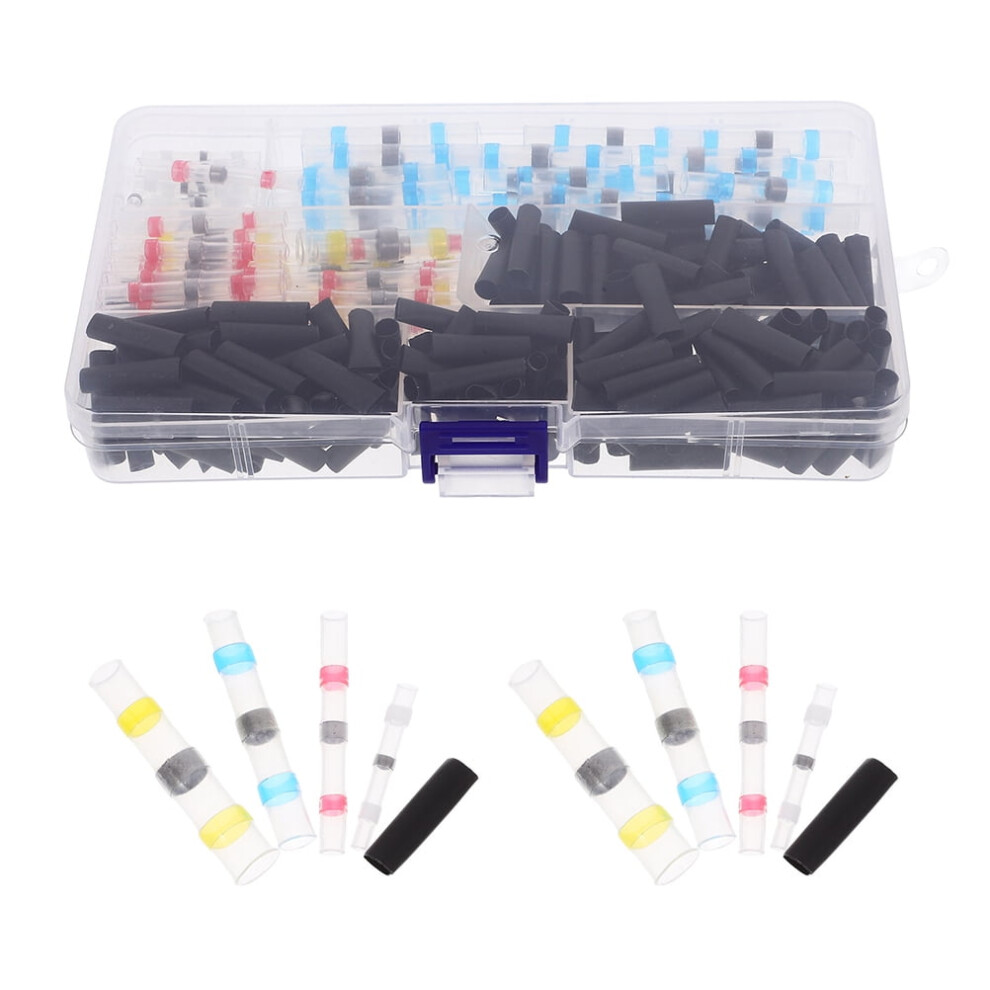 Heat Shrink Butt Connectors Kit Assorted Color 600Pcs 1.6X0.2x0.2in 9101399486619
