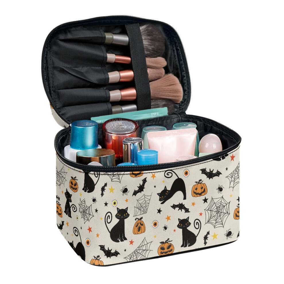 Halloween cosmetic toiletry bag for beauty brushes,