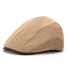 Men Women Cotton Newsboy Flat Hat Golf Driving Duckbill Cabbie Ivy Duckbill Button Cap