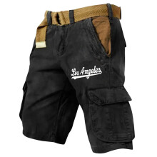 Lightweight Summer Cargo Pants for Men Men's Outdoor Cargo Pants Loose Fit Printed Design Durable Fabric For Summer Fall Casual