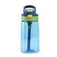 Gourde enfant 480 ml avec bouchon à paille – Anti-fuite, sans BPA, résistante, facile à utiliser pour l'école, le sport et les activités de