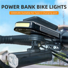 CYCLAMI Bicycle Light 5000mAh Daytime Headlight Ultralight Cycling Front Lamp Bike Light Charging