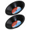 Movie Night Snack Tray Reusable Black 2 Pcs 1