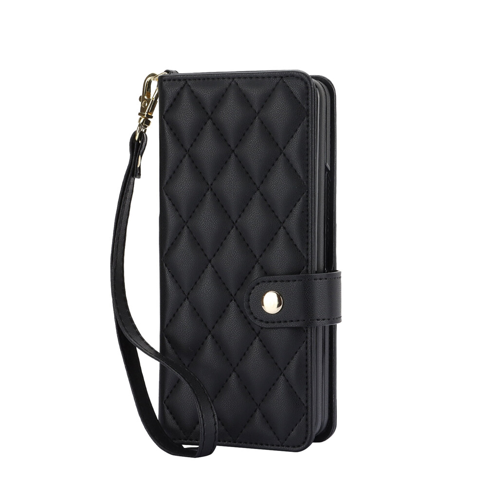 Allytech Galaxy Z Fold4 5G Case With S Pen Holder, Pu Leather Stand, Card Slots, Lanyard, Shockproof Wallet Cover Â Compatible With Samsung Galaxy Z 9336866743814