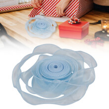 1.57"x10Yds Iridescent Organza Ribbon, Wired Shimmer Chiffon Ribbon for Bouquets, Wedding, Christmas, Home Decor – Blue