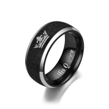 (Queen, 12) Royal Couple Crown Ring - Love Letter Jewelry