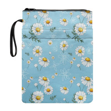 Book Protector with Waterproof Polyester Fabric, 11.42x8.66", for Classroom Library & Book Organizer Pocket