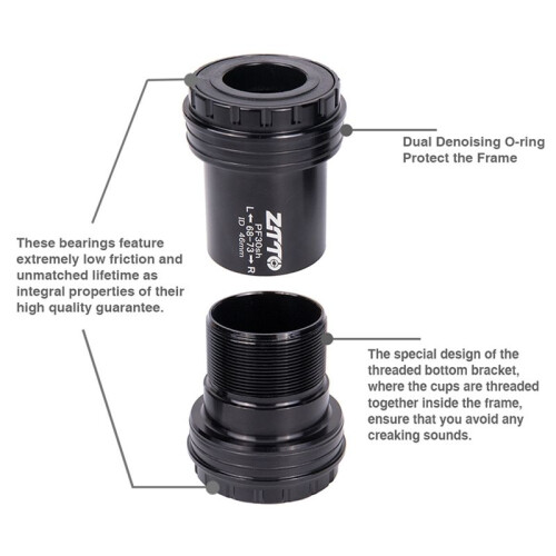 ZTTO Press-Fit Bicycle Bottom Bracket Locking Middle Bracket Suitable for Mountain Bikes and Road Bikes (Ceramic Model) 1