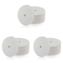 300/200/100PCS White Unbleached Percolator Coffee Filters, Disposable Disc Filters Unbleached Paper Filter, Filter for Percolator/Coffee Lovers