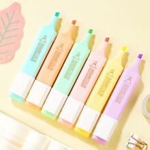 Multicolor Highlighter Set, Thick Axe Tip, Ergonomic Barrel, Fast-Dry Ink, 6-Pack | Compatible with Journaling, Office & Crafts