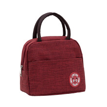 Sac à lunch isotherme en toile rayée, idéal pour le travail, en promotion pour hommes et femmes. Dimensions : 8,66 x 4,33 x 7,48 cm.