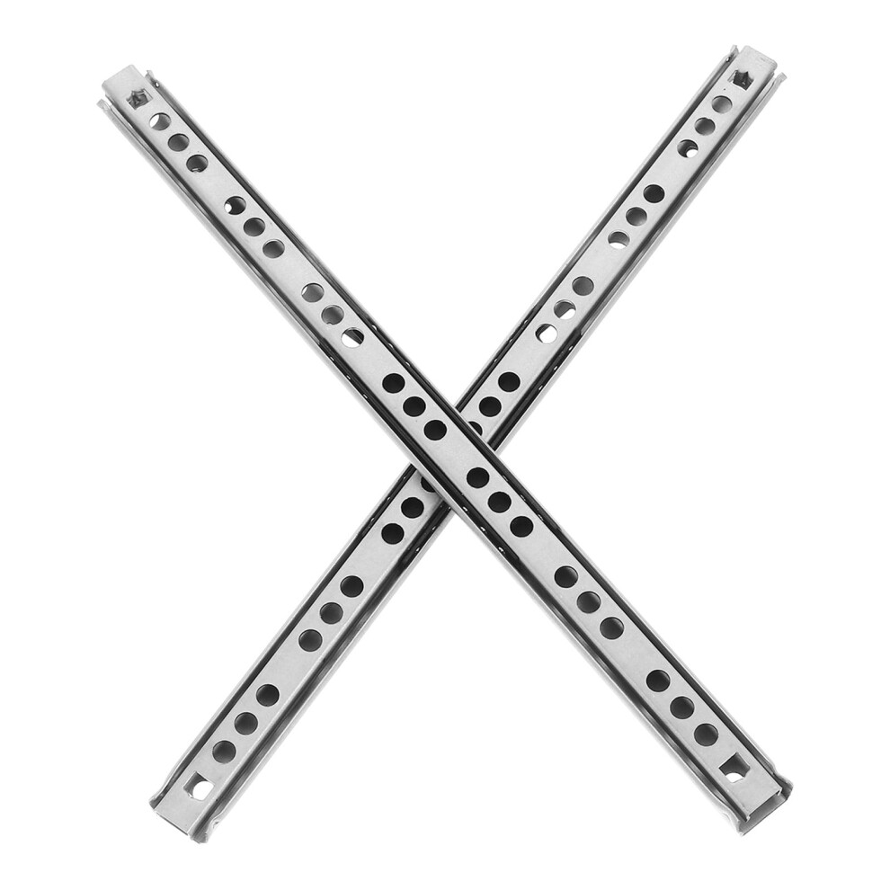 2Pcs Drawer Slides Cold Rolled Steel Silver For Kitchen Trash Can Smooth Operation 9132278052052