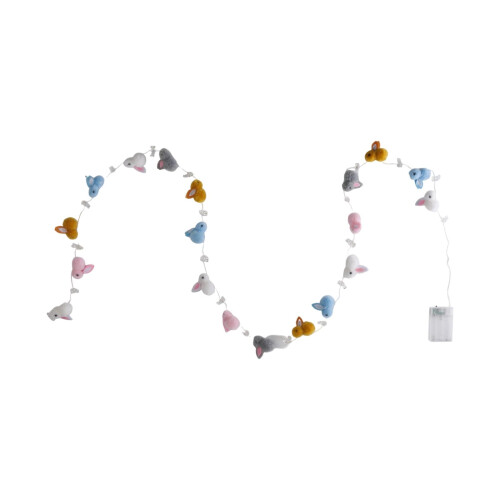 Easter Bunny String Lights 6.56FT Colorful Garland
