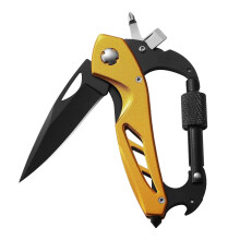 Outdoor Portable Multifunctional Red Folding Tool - Compact Pocket-Sized Multi-Tool with Integrated Practical Functions for Camping & Emergency