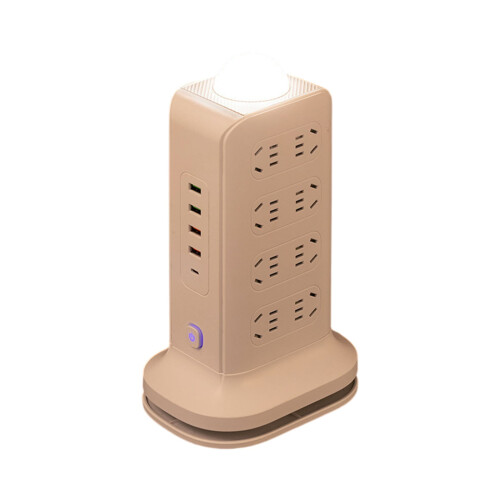 Wireless Charging Power Strip White with USB and Surge