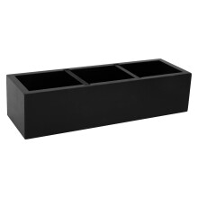 Organisateur de sachets de thé en bois avec 2 séparateurs amovibles, boîte de rangement à 3 compartiments pour la cuisine/le bureau – Facile à