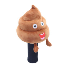 Driver Club Head Cover Golfuitrusting Poepvormig Lange Hals Krasbestendig