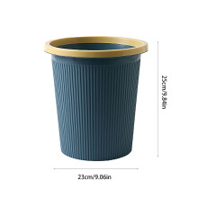 Coș de gunoi robust din PP, fără capac, albastru închis, 23,6 x 24,7 cm, ușor de curățat, pentru bucătărie și baie