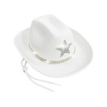 Sparkling Rhinestones Star Western Hats for Kids Classical Design Headwear For Outdoor and School Event