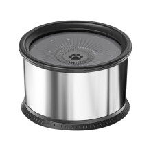 5L Dog Water Bowl, 1.6 Gallon Stainless Steel Slow Feeder Bowl With Non-Slip Mat, Spill-Proof Pet Water Bowl For Large Dogs Multi-Pet Households
