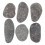 HOMEMAXS Painted Stone Crafts Grey 6 Pcs 4
