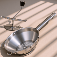 1Pc Stainless Steel Potato Masher Manual Presser Easy to Clean for Home