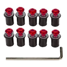 Motorbike Accessories M5x16mm Motorcycle Windscreen Screw Bolt Nut Windshield Mounting Aluminum Fastener Set