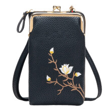 XiYing Mini-Umhängetasche mit Kartenfächern, kompakte 18 x 10 x 5 cm große Ledertasche, verstellbarer Riemen für Alltagsgegenstände, 1 Stück
