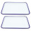 2-Pack Retro Enamel Baking Trays Multi-Functional Oven Pans Non-Stick Bakeware Set 1
