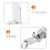 Zinc Alloy Cam Lock for Cabinets,Mailboxes,File Drawers,Secure Small Lock with 2 Keys (Multiple Sizes) 3
