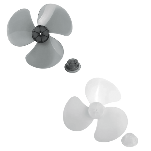 Hélice de plástico para ventilador, adequada para ventilador vertical de 16 polegadas, com 3 pás, peça universal para uso doméstico.