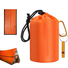 Virenlux Emergency Sleeping Bag with Whistle – Thermal, Waterproof, Windproof, Tear-Resistant Bivy Sack for Camping, Hiking, Outdoor (Compatible
