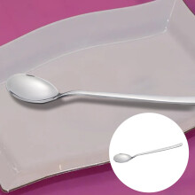 Stainless Steel Western Steak Spoon Set, 14.5cm Round-Edge Teaspoon for Tea/Coffee/Sugar/Spices – Compatible with Standard Sets