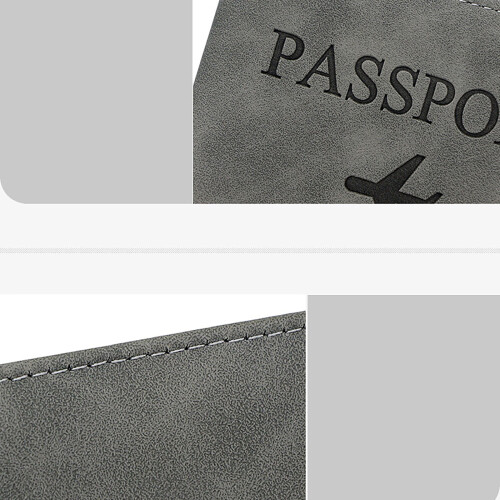 Πορτοφόλι ταξιδιού με θήκη διαβατηρίου με RFID | Κάλυμμα από δέρμα PU υψηλής 2