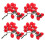 4pcs Simulation Cherry Tomatoes Home Kitchen Cherry Tomatoes Props Fruit Cherry Tomato 4