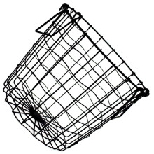 Wäschekorb mit Löchern, Aufbewahrungskorb aus Schmiedeeisen, Schwarz, 1 Stück