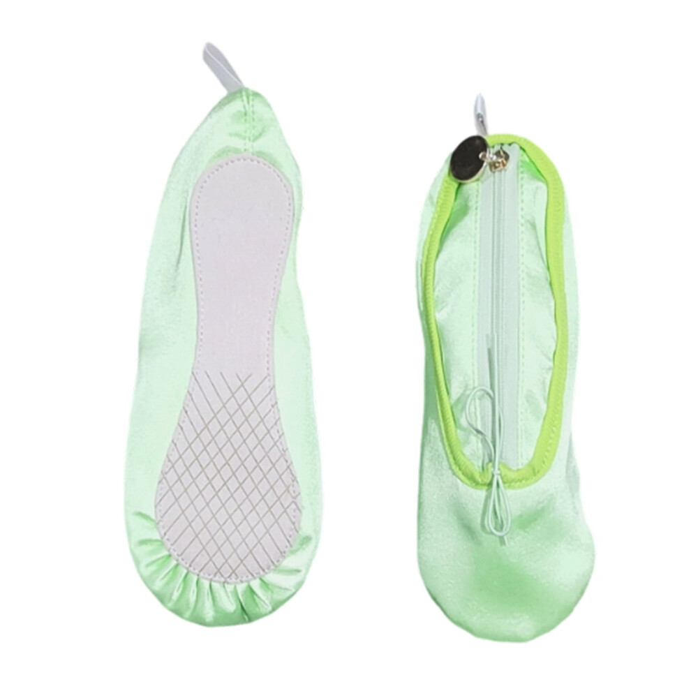 Satin Ballet Shoe-Shaped Pencil & Cosmetic Bag â for Stationery, Makeup, Small Items â Compatible with Student & Travel Use