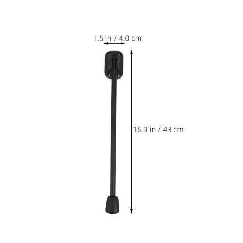 HEMOTON 4 stk. foldbare spisebordsben 40,00 x 4,00 x 3,50 cm sorte 1