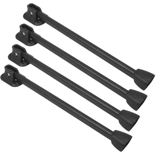 HEMOTON 4 stk. foldbare spisebordsben 40,00 x 4,00 x 3,50 cm sorte 2