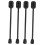 HEMOTON 4 stk. foldbare spisebordsben 40,00 x 4,00 x 3,50 cm sorte 4