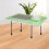 HEMOTON 4 stk. foldbare spisebordsben 40,00 x 4,00 x 3,50 cm sorte 6