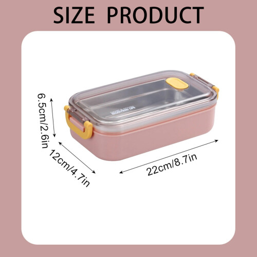 Stainless Steel Lunch Box for Adults 1.2L 2