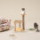 Mini House Wooden Cat Tree Desktop Ornament Pole Accessory Child 3