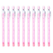 10Pcs Stackable Pencils Set, Translucent Multiple Point Push Fun Pencils with Erasers, Stacking Point Leads Pencil Set