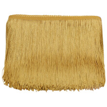 10-Yard Golden Polyester Fringe Trim, 15cm Tassel for DIY Costumes, Clothing, Curtains, Lamps & Furniture – Compatible with Sewing